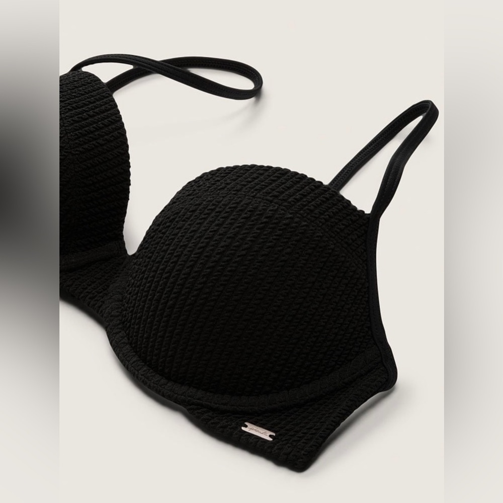 Victorias Secret Crinkle Push Up Bikini Top Size L(DD) - Picture 3 of 5